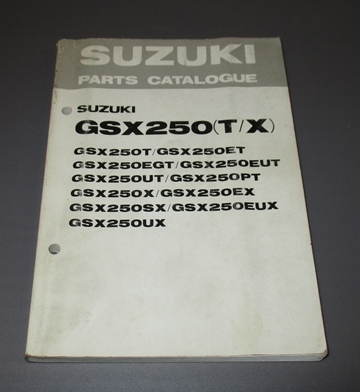 Suzuki GSX 250 Part list